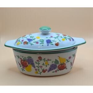 Cook Street The Butter Boat w/ Fruit Design